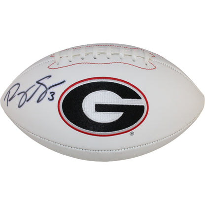 Roquan Smith Autographed Georgia Bulldogs Logo Football