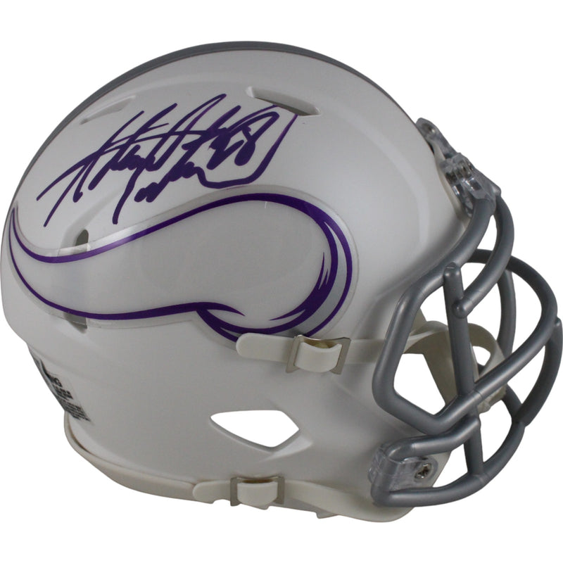 Adrian Peterson Autographed Minnesota Vikings 2024 Alternate Mini Helmet