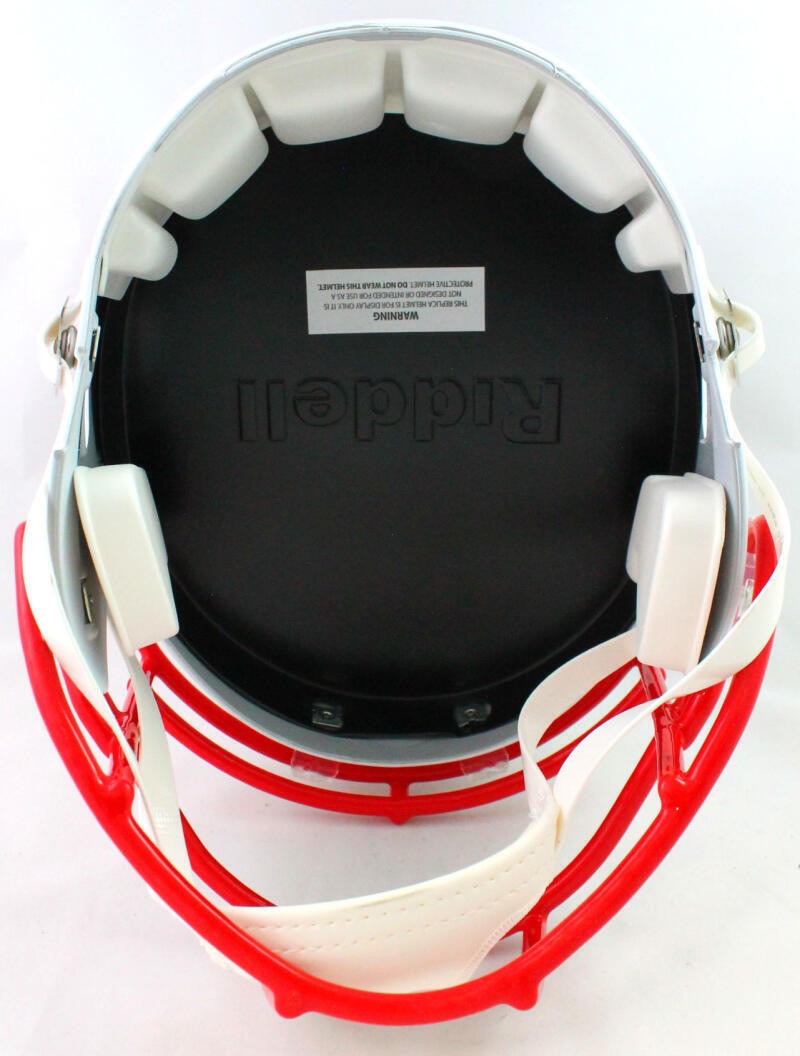 Stefon Diggs Autographed Buffalo Bills Flat White Speed Full Size Helmet