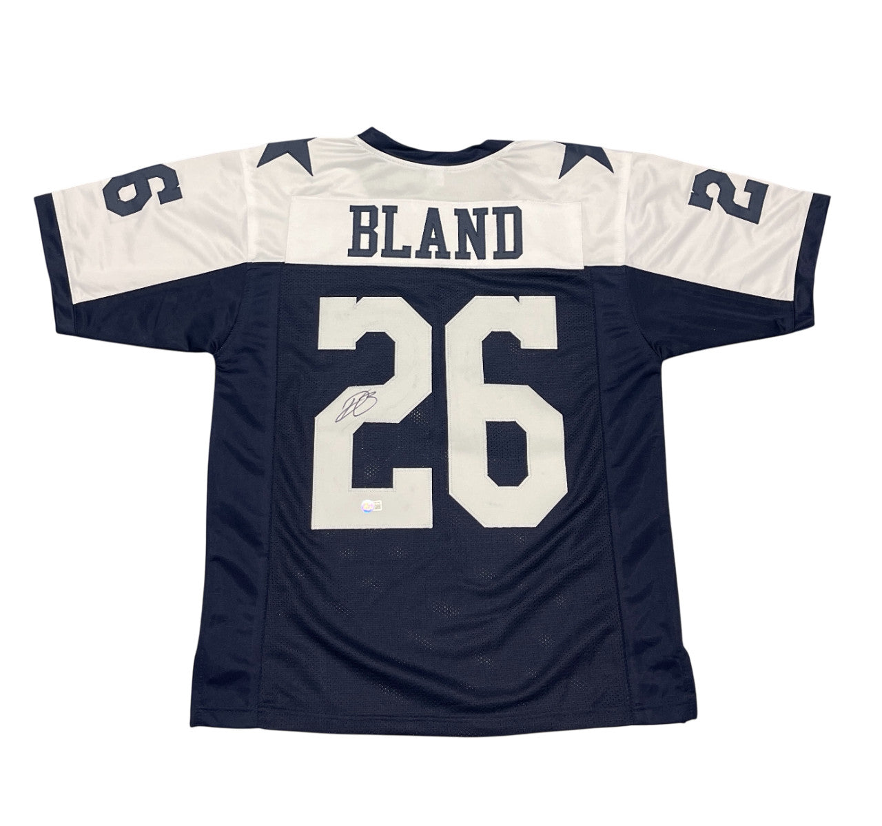 DaRon Bland Signed Dallas Cowboys Custom Throwback Jersey Beckett COA