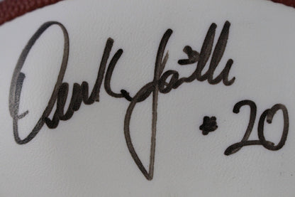 Derek Loville Autographed Mini White Panel Football (Deflated)