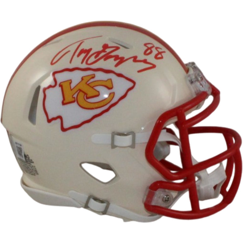 Tony Gonzalez Signed Kansas City Chiefs Retro Mini Helmet