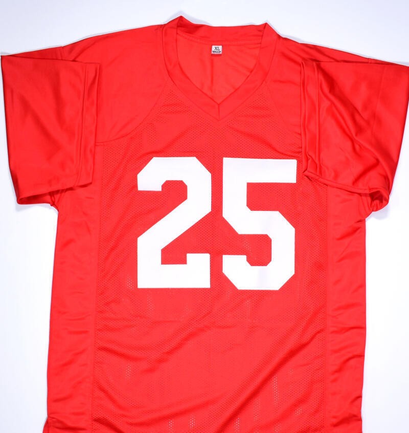 Felix Jones Signed Red Custom Football Jersey