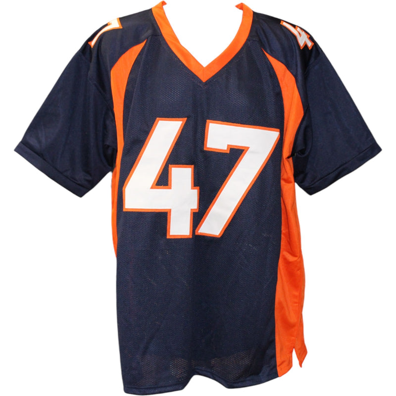 John Lynch Autographed Pro Style Custom Blue Jersey