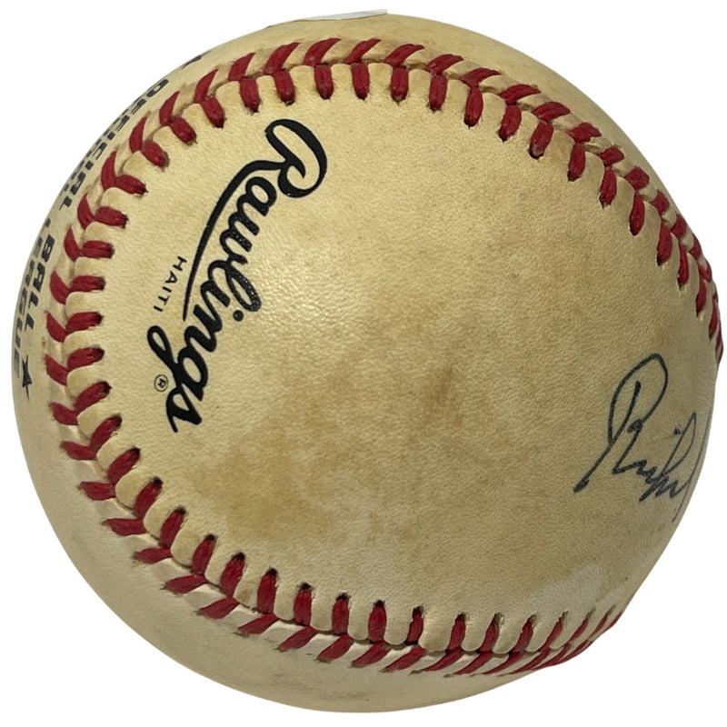 Richard Nixon Autographed Rawlings Official National League Baseball JSA LOA