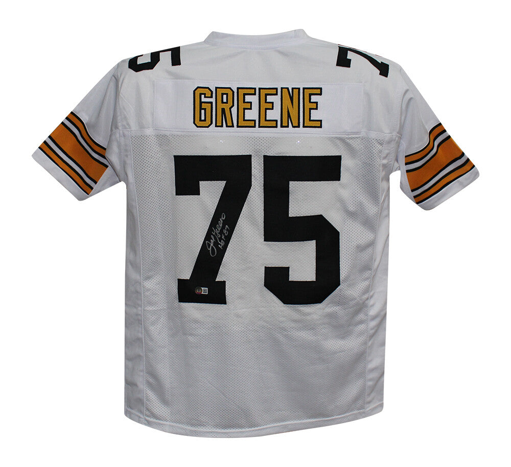 Joe Greene Signed Pittsburgh Steelers Custom Jersey Beckett HOF