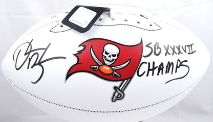 Derrick Brooks Signed Tampa Bay Buccaneers Logo Football