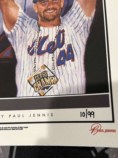 Pete Alonso Signed Topps Game within the Game Art Print /99