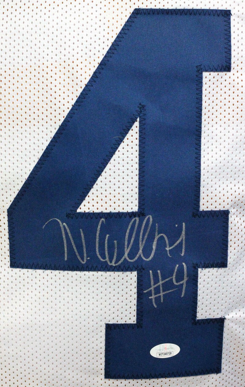 Nico Collins Autographed White Custom Jersey