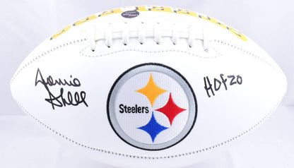Donnie Shell Signed Pittsburgh Steelers Logo Football - HOF Inscribed