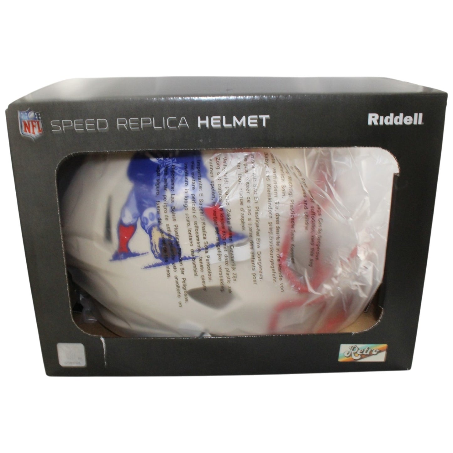 Darrelle Revis Signed New England Patriots Full Size Retro Helmet