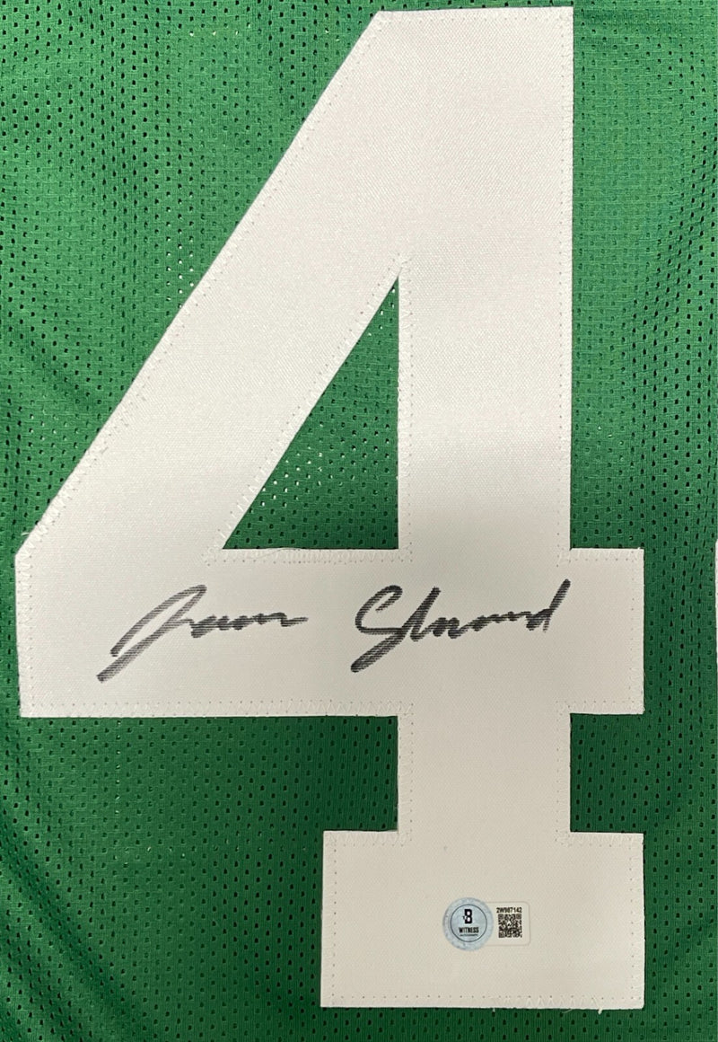 Jamien Sherwood Signed New York Jets Custom Football Jersey