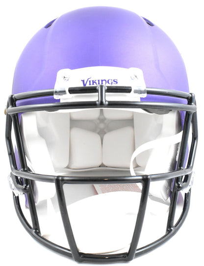 J.J. McCarthy Signed Minnesota Vikings Full Size Speed Authentic Helmet