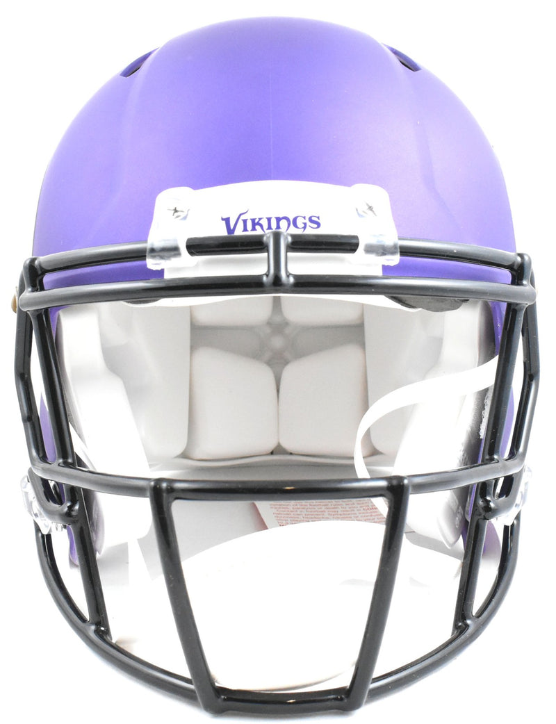 J.J. McCarthy Signed Minnesota Vikings Full Size Speed Authentic Helmet