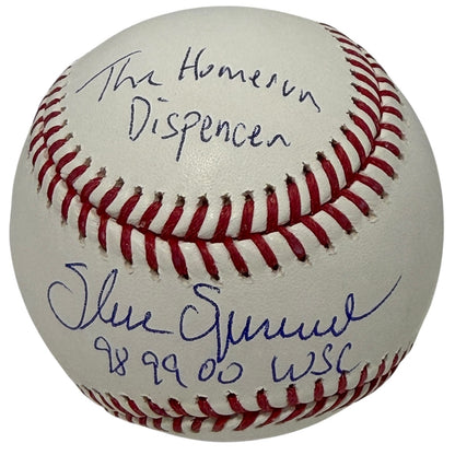 Shane Spencer Signed ROMLB Baseball with 2 Inscriptions JSA Witnessed