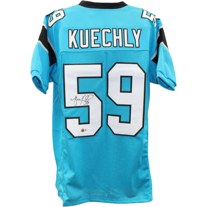 Luke Kuechly Autographed Carolina Panthers Blue Jersey