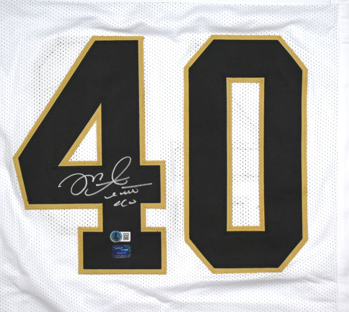 Mike Alstott Autographed Purdue Boilermakers White Jersey