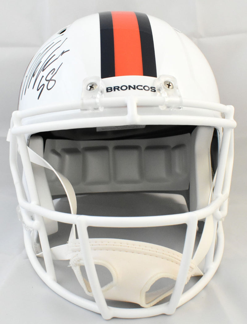 Von Miller Signed Denver Broncos Full Size Alternate Speed Helmet