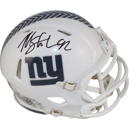 Michael Strahan Autographed New York Giants 2024 Salute to Service Mini Helmet