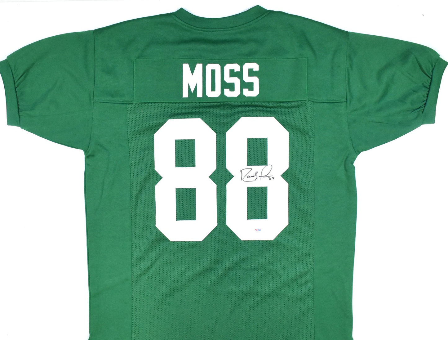 Randy Moss Autographed Marshall Thundering Herd Custom Green Jersey