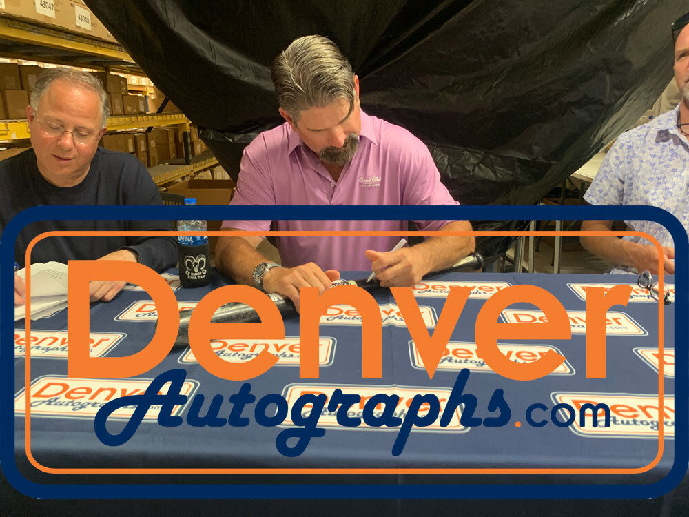 Todd Helton Autographed Colorado Rockies Black Baseball Bat with HOF Inscription