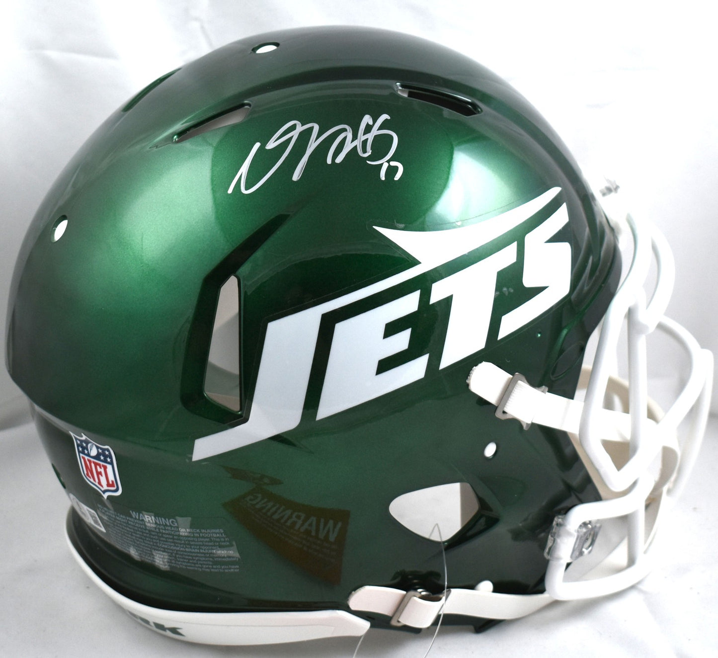 Davante Adams Autographed New York Jets Full Size Speed Authentic Helmet