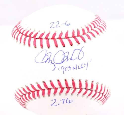 Doug Drabek Autographed Rawlings Official Major League Baseball with 3 Stats