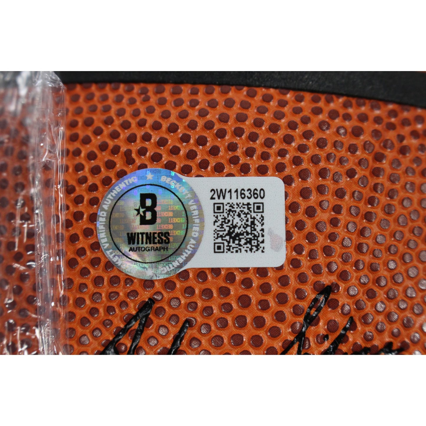 Hakeem Olajuwon & Clyde Drexler Signed Houston Rockets Basketball