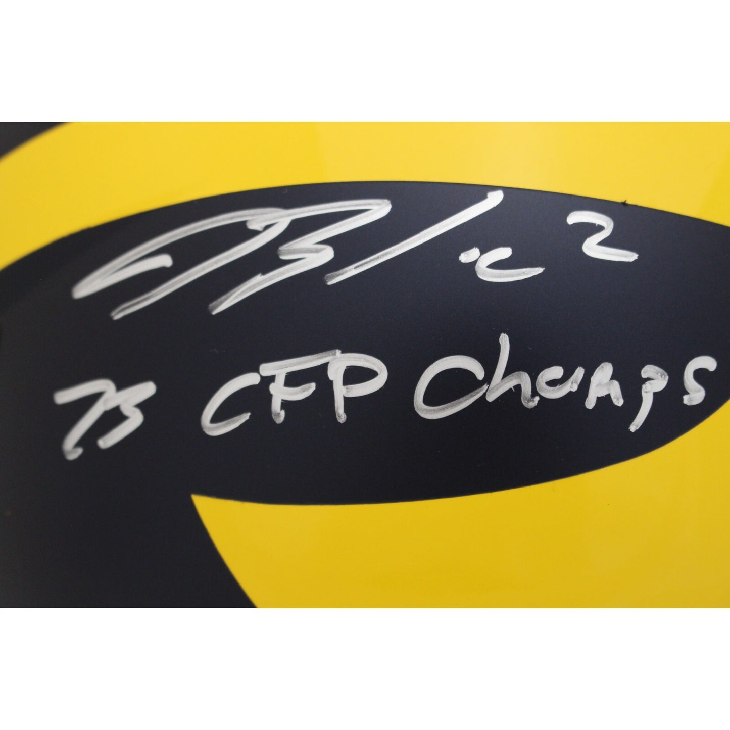 Blake Corum Signed Michigan Wolverines Full Size Authentic Helmet "24 Champs"