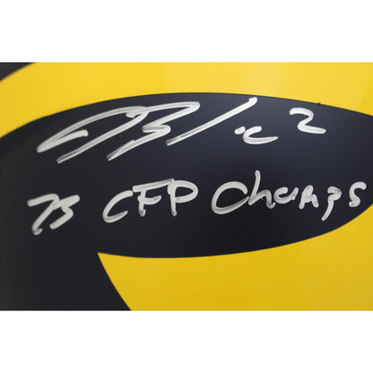 Blake Corum Signed Michigan Wolverines Full Size Authentic Helmet "24 Champs"