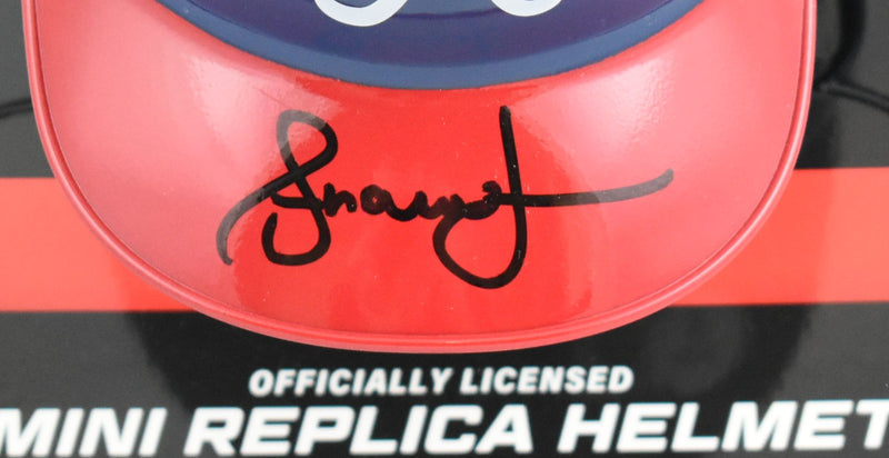Andruw Jones Signed Atlanta Braves Mini Helmet - Black