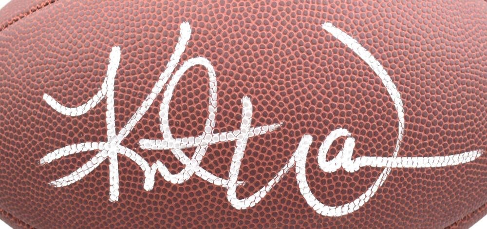 Kurt Warner Signed Wilson Super Grip Football - Silver Ink