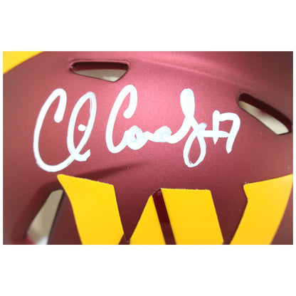 Chris Cooley Washington Commanders Autographed Mini Helmet Beckett Witnessed