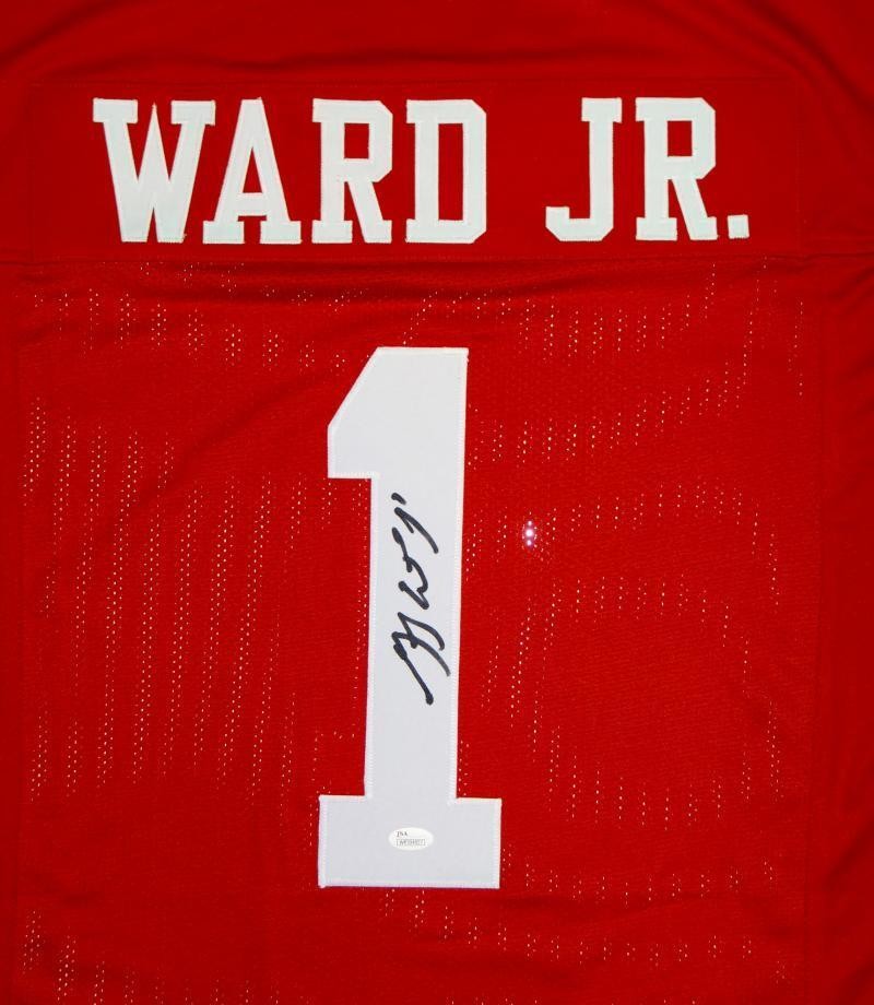 Greg Ward Autographed Red Custom Football Jersey
