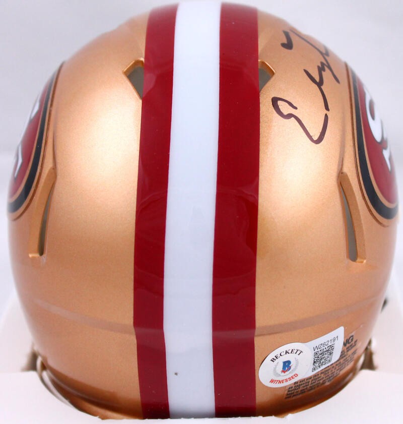 Elijah Mitchell Signed San Francisco 49ers Speed Mini Helmet