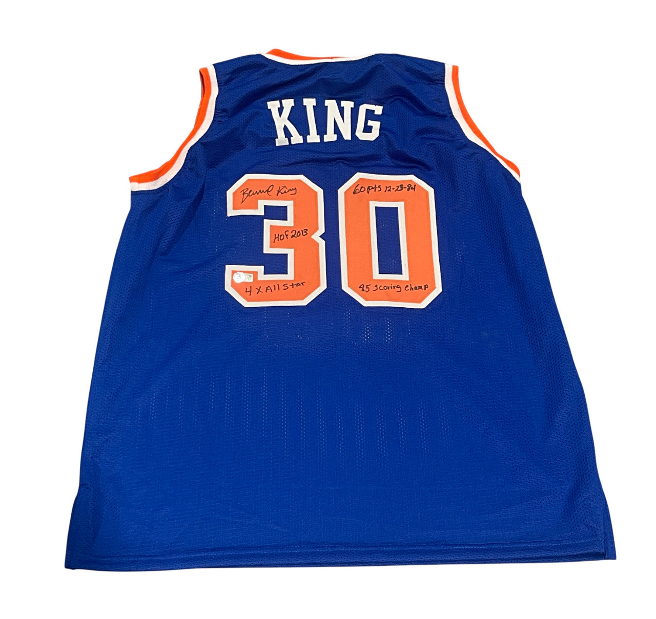 Bernard King Signed New York Knicks Custom Jersey (4 Inscriptions) - BAS