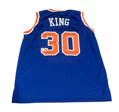 Bernard King Signed New York Knicks Custom Jersey (4 Inscriptions) - BAS