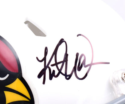 Kurt Warner Signed Arizona Cardinals Speed Mini Helmet - Black