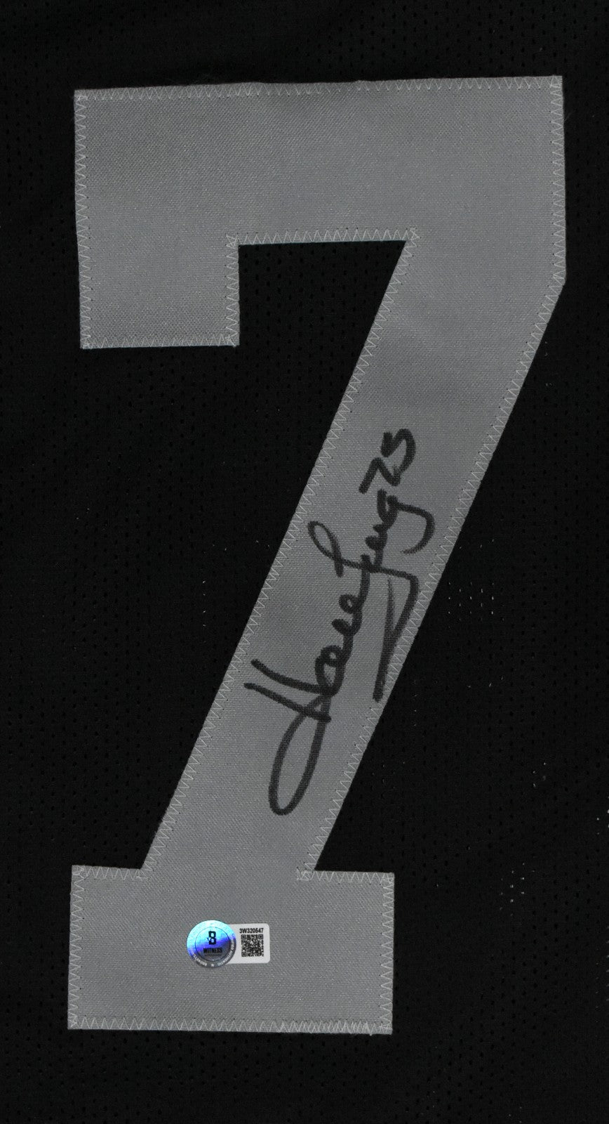 Howie Long Autographed Raiders Custom Black Jersey