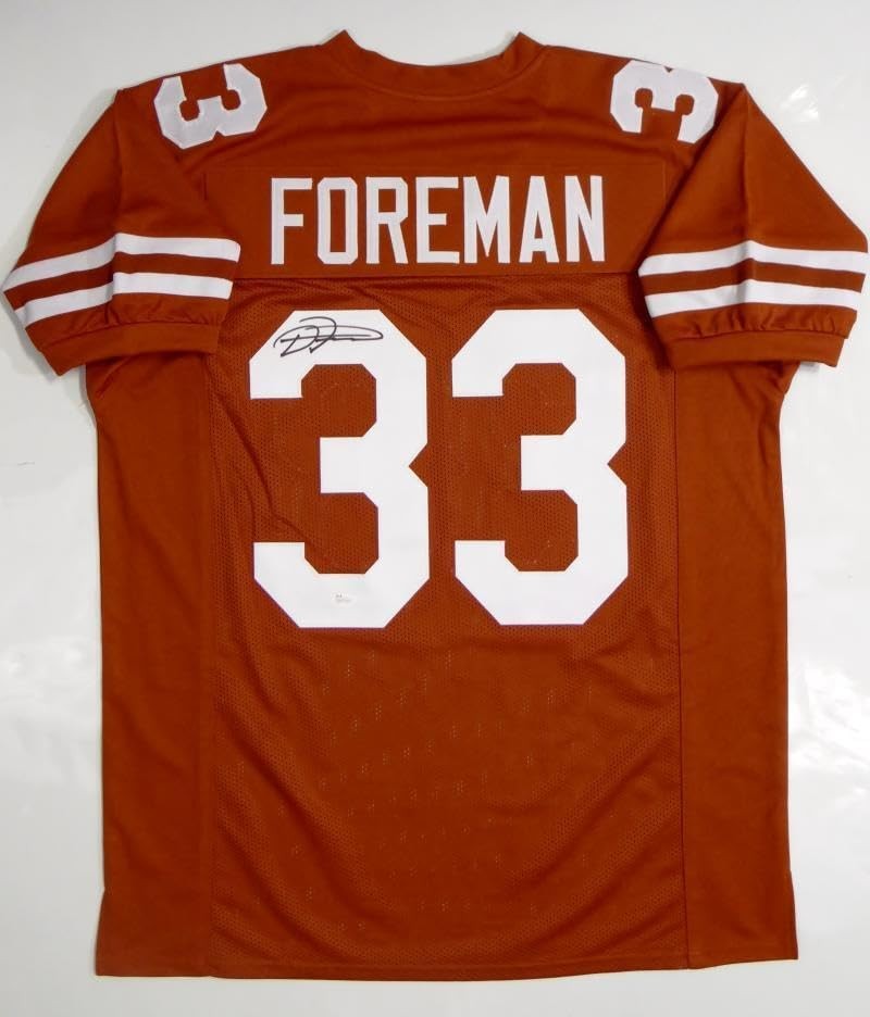 D'onta Foreman Signed Texas Longhorns Style Orange Jersey