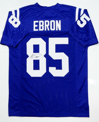 Eric Ebron Autographed Blue Custom Jersey