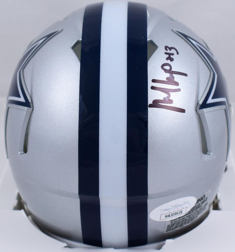 Michael Gallup Dallas Cowboys Signed Speed Mini Helmet - Black