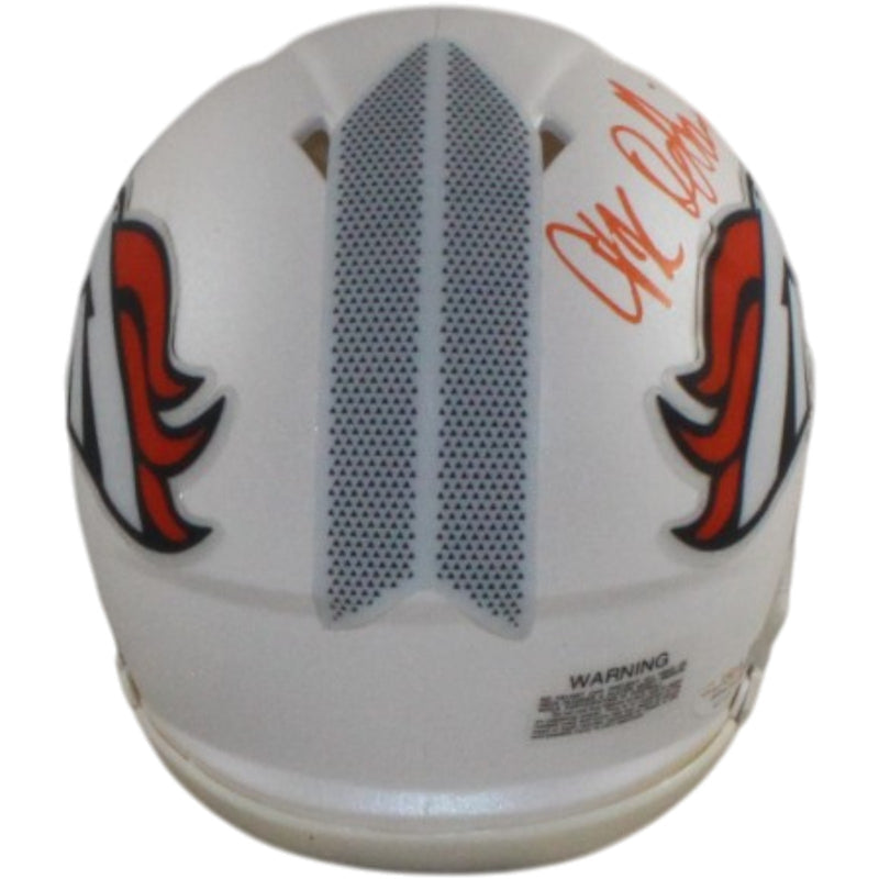 JK Dobbins Signed Denver Broncos 2024 Alternate Mini Helmet
