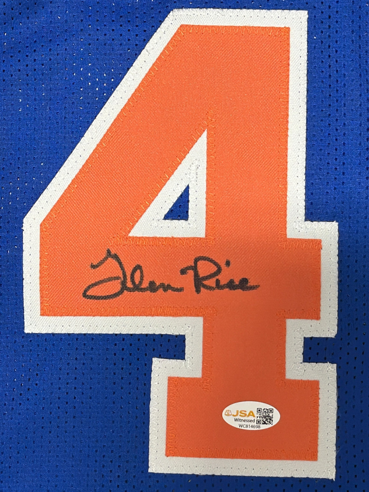 Glen Rice Autographed New York Knicks Custom Jersey
