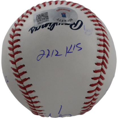 Jim Palmer Signed Baltimore Orioles Official Major League Baseball (4 Stats)