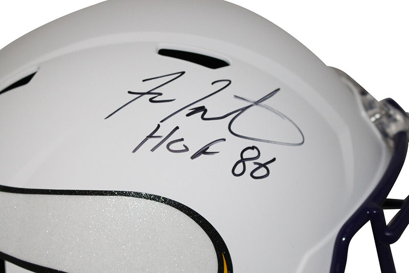 Fran Tarkenton Signed Minnesota Vikings Full Size Flat White Speed Helmet
