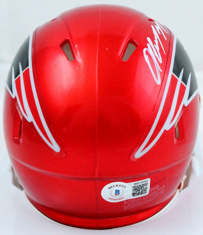 Damien Harris Signed New England Patriots Flash Speed Mini Helmet