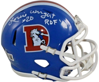 Louie Wright Denver Broncos Autographed Throwback Mini Helmet