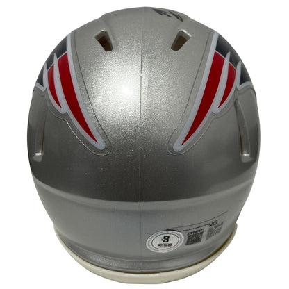 Rodney Harrison Signed New England Patriots Speed Mini Helmet Beckett COA