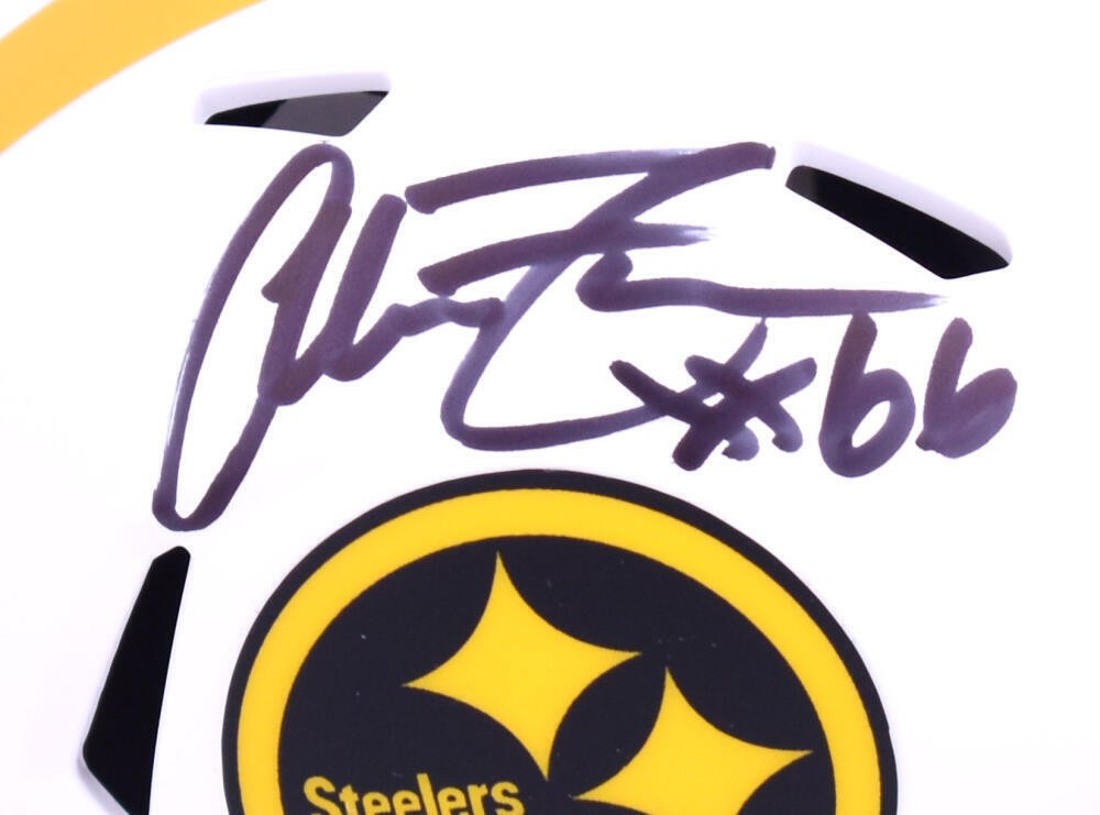 Alan Faneca Autographed Pittsburgh Steelers Lunar Speed Mini Helmet